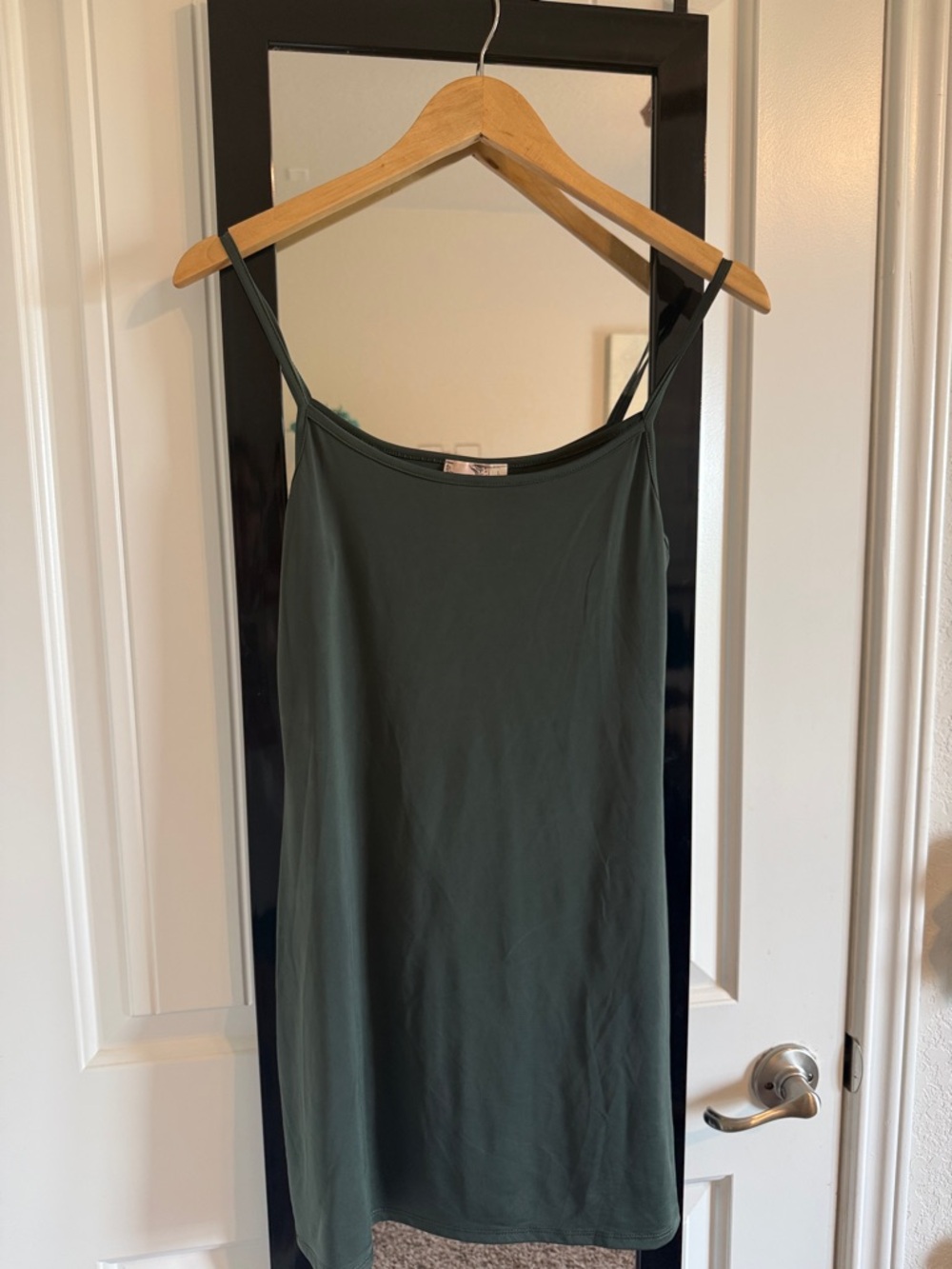 Blu Pepper Olive Green Slip Dress